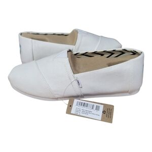 Toms | Men's White Slip-On Loafers | Size 8